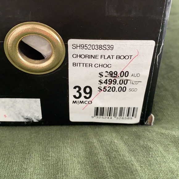 Mimco Boots 39 Chocolate great cond leather - Picture 9 of 9